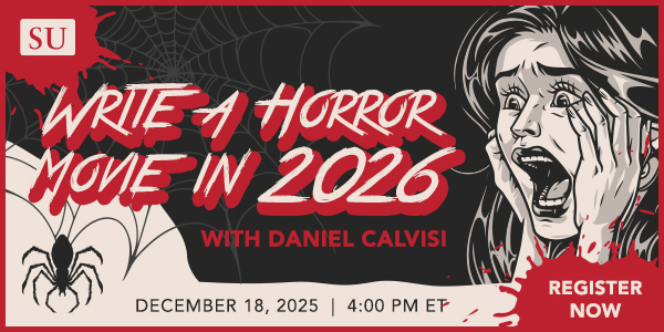 Register for How to write a hit horror movie webinar