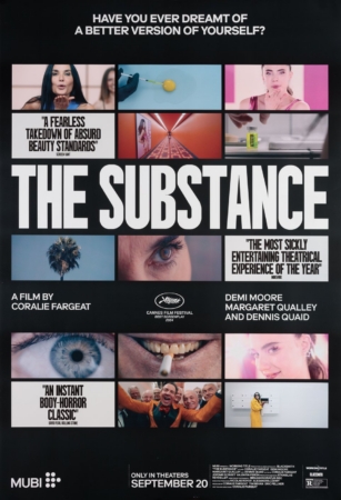 The Substance movie screenplay poster